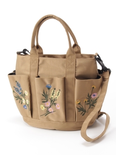 グレンタ(glanta)の「glanta」フラワー刺繍ショルダートートバッグ トートバッグ