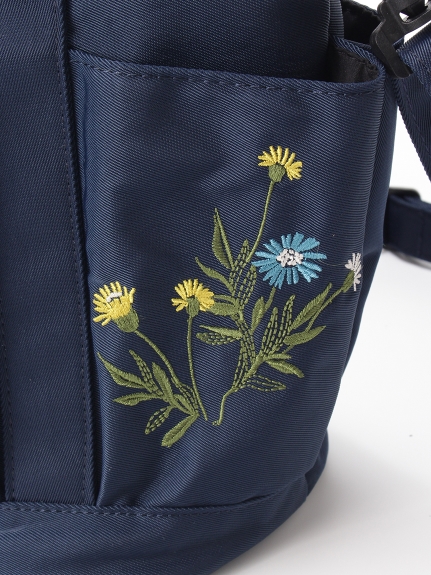 「glanta」フラワー刺繍ショルダートートバッグ（バッグ・財布・小物入れ/トートバッグ）の詳細画像