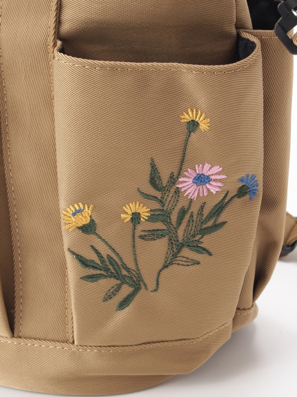 「glanta」フラワー刺繍ショルダートートバッグ（バッグ・財布・小物入れ/トートバッグ）の詳細画像
