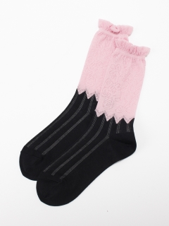 ハク(H.A.K)のレースリブソックス ソックス