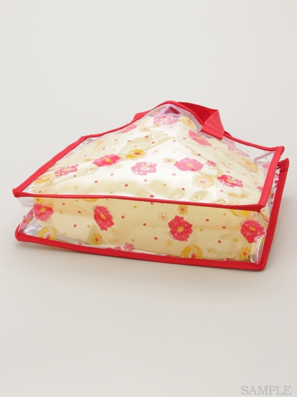 フラワーボーダープリントスイムバッグ（水着/ビーチグッズ）の詳細画像