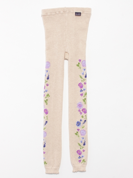 [ジュニアサイズ]ダリアプラント柄レギンス（レッグウェア/レギンス）の詳細画像