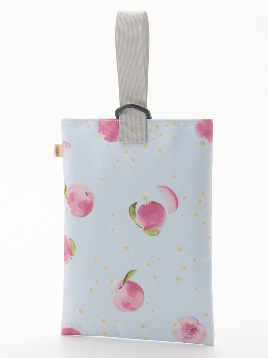 カモミールピーチプリントシューズケース（ポーチ）｜hakka kids