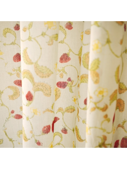 Mas d'Ouvan ストロベリー パレオ レッドブルー（【Madu】ファブリック/テーブルクロス）の詳細画像