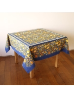 Mas d'Ouvan ガーデン テーブルクロス インディゴ（テーブルクロス