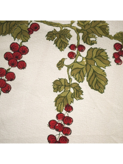 Mas d'Ouvan グズベリー ランチョンマットレッドグリーン（【Madu】ファブリック/ランチョンマット）の詳細画像