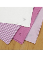 グレのハンカチ フレンチ リネン ハンカチ ライトグリーン（ハンカチ）｜Madu