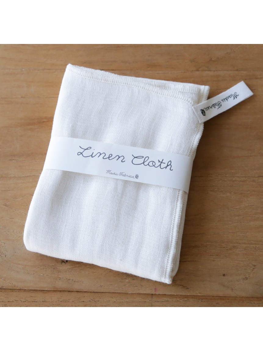 181.ホワイトリネン　クロス　カバー　ギンガム② LILI et NENE FOG LINEN WORK（フォグ リネンワーク） FOG LINEN