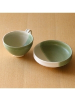 【廃盤品♦️稀少】有田焼 賞美堂 菓子鉢 ボウル 掛け分け 手作り浅鉢 緑（ボウル・鉢）｜Madu（マディ）｜HAKKA公式