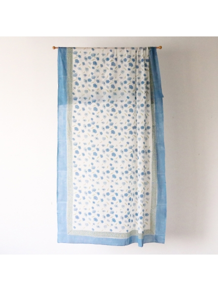 Mas d'Ouvan ポピー パレオ　ブルーグリーン（【Madu】ファブリック/テーブルクロス）の詳細画像