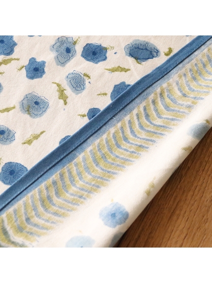 Mas d'Ouvan ポピー テーブルランナー　ブルーグリーン（【Madu】ファブリック/テーブルクロス）の詳細画像