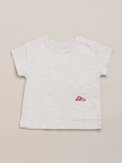 オレンジハッカ(Orange hakka)の[ベビー・吸湿速乾]Orange hakka ビッグポケット半袖Tシャツ トップス(ベビー)