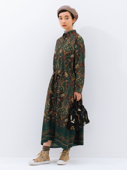 キャンパスフラワー刺しゅうサイドゴアスニーカー（シューズ(靴)/スニーカー）の詳細画像